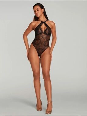 AGENT PROVOCATEUR Valentina Bodysuit in Black